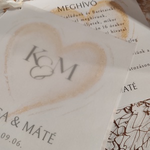 Meghívó , Esküvő, Meghívó & Kártya, Meghívó, Papírművészet, MESKA