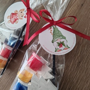 Karácsonyi gipsz kifestő  - diy (csináld magad) - egységcsomag - Meska.hu