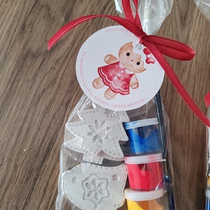 Karácsonyi gipsz kifestő  - diy (csináld magad) - egységcsomag - Meska.hu