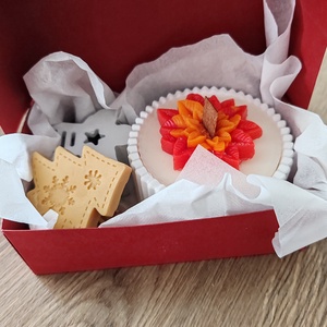 Karácsonyi gyertya box - esküvő - dekoráció - gyertya & gyertyatartó - Meska.hu