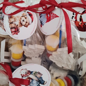 Karácsonyi gipsz kifestő  - diy (csináld magad) - egységcsomag - Meska.hu