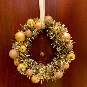 Karácsonyi kopogtató, Karácsony, Adventi díszek, Adventi ajtódísz, Virágkötés, MESKA