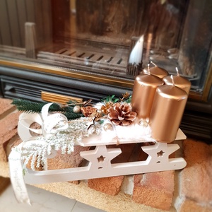 Adventi asztaldísz - karácsony - adventi díszek - adventi asztaldísz - Meska.hu