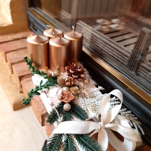 Adventi asztaldísz - karácsony - adventi díszek - adventi asztaldísz - Meska.hu