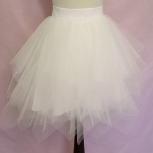 Törtfehér tüll szoknya esküvőre,szalagavatóra - esküvő - ruha - menyasszonyi ruha - Meska.hu