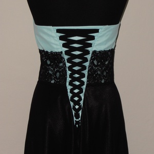 Csipkés alkalmiruha két színben - diy (csináld magad) - szabásminta, útmutató - Meska.hu