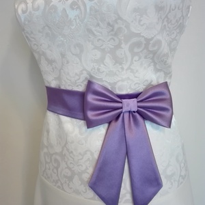 Masnis szatén öv esküvőre-Lila,pink és smaragd zöld színben - ruha & divat - öv & övcsat - öv - Meska.hu