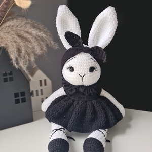 Horgolt balerina nyuszi (46cm), Játék & Sport, Plüssállat & Játékfigura, Nyuszi, Horgolás, MESKA