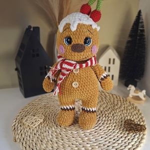 Horgolt mézeskalács figura, Játék & Sport, Plüssállat & Játékfigura, Más figura, Horgolás, MESKA