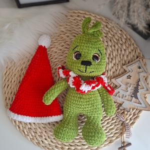 Horgolt plüss Baby Grinch - játék & sport - plüssállat & játékfigura - plüss mesefigurák - Meska.hu