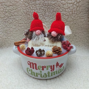 Világító Manós karácsonyi asztal dísz - karácsony - karácsonyi lakásdekoráció - Meska.hu