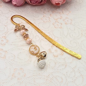 Arany könyvjelző � fehér/arany lencsével, Könyv & Zene, Könyvjelző, Ékszerkészítés, MESKA