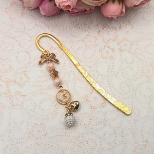 Arany könyvjelző � fehér/arany lencsével - könyv & zene - könyvjelző - Meska.hu