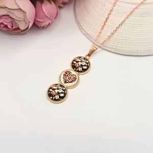 Antik arany nyaklánc � kávészemes, kávészív lencsével, Ékszer, Nyaklánc, Medál, Ékszerkészítés, MESKA