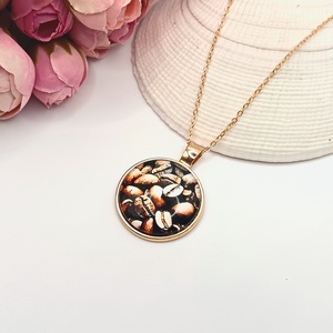 Antik arany nyaklánc � kávészemes lencsével, Ékszer, Nyaklánc, Medál, Ékszerkészítés, MESKA