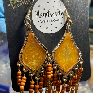 Nyári laza �boho stilusú fülbevaló - ékszer - fülbevaló - lógó fülbevaló - Meska.hu