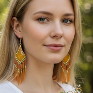 Nyári laza �boho stilusú fülbevaló - ékszer - fülbevaló - lógó fülbevaló - Meska.hu