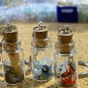 Bee Jewelry � Szerencse-kanál: Kézműves Mini Üvegcse és Ékszer Scoop - ékszer - fülbevaló - lógó fülbevaló - Meska.hu