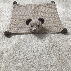 horgolt macis szundikendő - játék & sport - 3 éves kor alattiaknak - alvóka & rongyi - Meska.hu