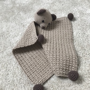 horgolt macis szundikendő - játék & sport - 3 éves kor alattiaknak - alvóka & rongyi - Meska.hu