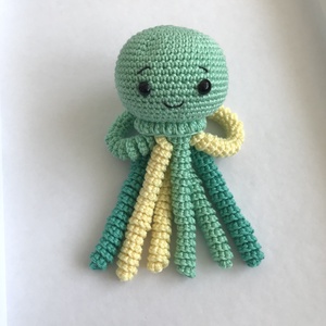 horgolt polip - játék & sport - plüssállat & játékfigura - polip - Meska.hu