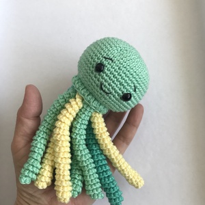 horgolt polip - játék & sport - plüssállat & játékfigura - polip - Meska.hu