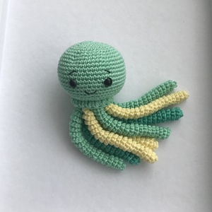 horgolt polip - játék & sport - plüssállat & játékfigura - polip - Meska.hu