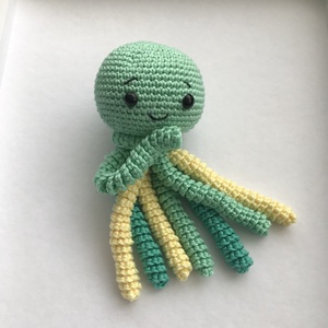 horgolt polip - játék & sport - plüssállat & játékfigura - polip - Meska.hu