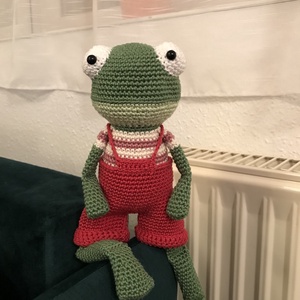 horgolt béka - Meska.hu