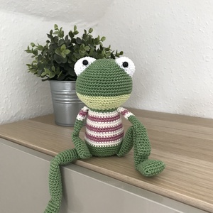 Horgolt békafiú - Meska.hu