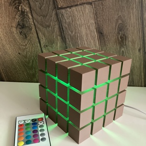 Rubik-kocka ihlette LED lámpa, Kellékek & szerszámok, Dekorációs kellékek, LED-es fényfüzér, , MESKA