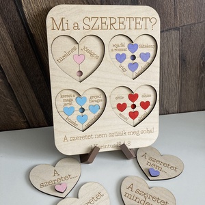 Mi a szeretet? � Bibliai idézetes fa dekoráció - játék & sport - puzzle - kirakó, kocka kirakó - Meska.hu