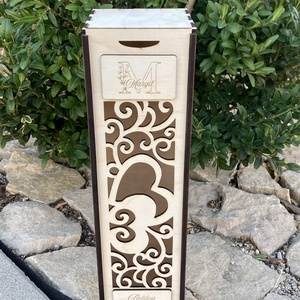 Borospalack díszdoboz, Otthon & Életmód, Konyhafelszerelés, tálalás, Tálalás, Boros poharak, szettek, Gravírozás, pirográfia, MESKA