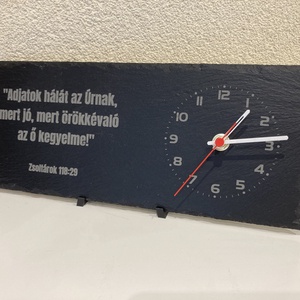 Palakő asztali óra - esküvő - dekoráció - asztaldísz - Meska.hu Palakő asztali óra - esküvő - dekoráció - asztaldísz - Meska.hu