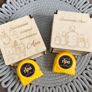 Apa mérőszalag, Esküvő, Emlék & Ajándék, Doboz, , MESKA