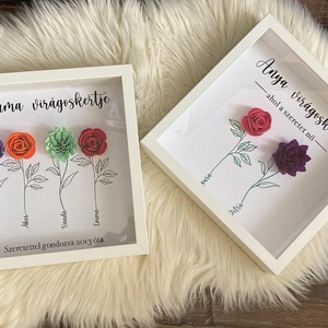 Anya, Nagymama virágoskertje képkeret, Kellékek & szerszámok, Hobby fa alapanyag, Képkeret, Mindenmás, MESKA