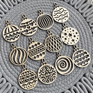 Fa karácsonyfa díszek, Karácsony, Karácsonyi lakásdekoráció, Karácsonyfadíszek, Gravírozás, pirográfia, MESKA