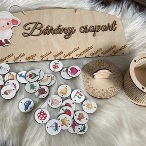 Óvodai fa szülinaptár - játék & sport - ovis felszerelés - óvodai jelek - Meska.hu