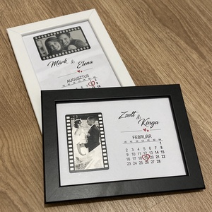 Fényképes, dátumos képkeret, Kellékek & szerszámok, Hobby fa alapanyag, Képkeret, Mindenmás, MESKA