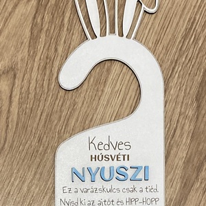 Húsvéti ajtókilincs dísz - ünnepi díszek, dekorációk - húsvéti díszek és dekorációk - húsvéti ajtódísz, kopogtató - Meska.hu