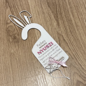 Húsvéti ajtókilincs dísz - ünnepi díszek, dekorációk - húsvéti díszek és dekorációk - húsvéti ajtódísz, kopogtató - Meska.hu