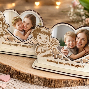 Anyák napi képtartó - Meska.hu