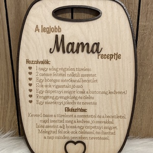 A legjobb anya/mama dekorációs tábla - otthon & életmód - dekoráció - asztal és polc dekoráció - gravírozott táblák - Meska.hu