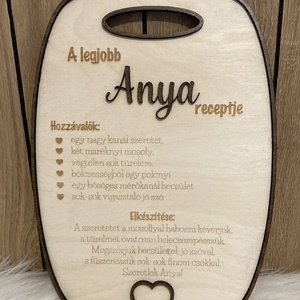 A legjobb anya/mama dekorációs tábla - otthon & életmód - dekoráció - asztal és polc dekoráció - gravírozott táblák - Meska.hu