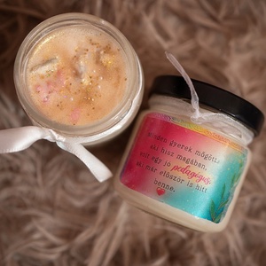 Pedagógus Köszönet Gyertya � 100ml Kézműves Gyertya , Otthon & Életmód, Gyertya, illat, aroma, Gyertya, Gyertya-, mécseskészítés, MESKA