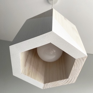 HONEY MIDI SINGLE WHITE lámpa, Otthon & Életmód, Lámpa, Mennyezeti lámpa, Famegmunkálás, MESKA