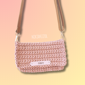 Horgolt clutch táska - táska & tok - kézitáska & válltáska - válltáska - Meska.hu