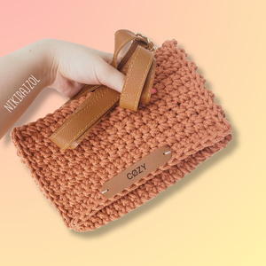 Horgolt clutch táska - táska & tok - kézitáska & válltáska - válltáska - Meska.hu