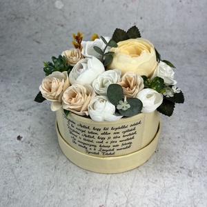 Szülőköszöntő virágbox  - Meska.hu