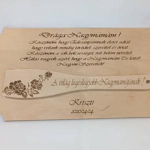 Fakanállal táblán. - esküvő - emlék & ajándék - szülőköszöntő ajándék - Meska.hu